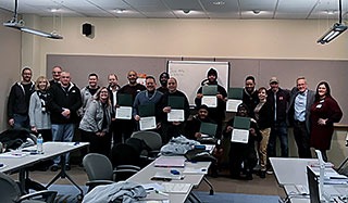 Manufacturing employees receiving ESOL Certification