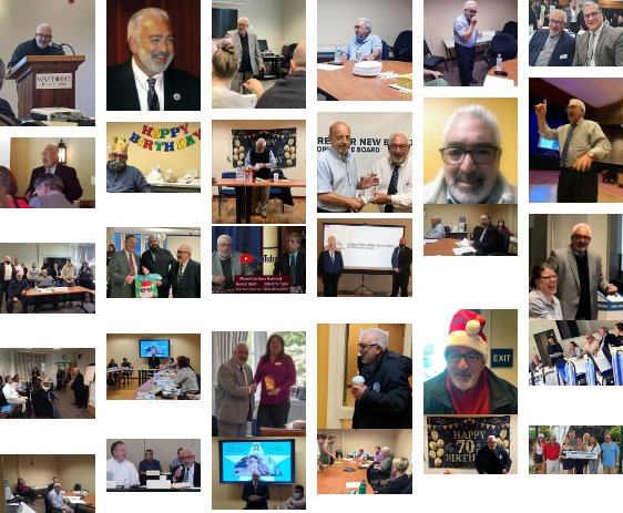 Collage of Photos for Jim Oliveira's Retirement