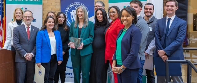 Photo from the Business Collaboration Award at the Massachusetts State House in Boston, 11/19/2025