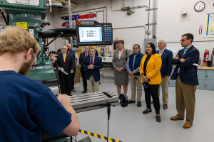 10.19.2023 MA Lieutenant Governor Kim Driscoll visits South Shore Voke Tech's Uniquely Abled Program photo