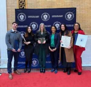 Photo from the Business Collaboration Award at the Massachusetts State House in Boston, 11/19/2025