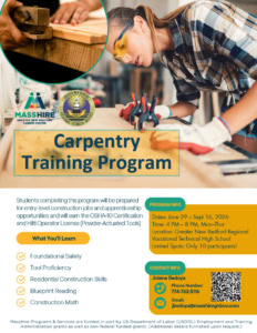 Carpentry flyer graphic