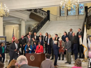 Photo from the Business Collaboration Award at the Massachusetts State House in Boston, 11/19/2025