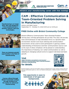 CAM - Effective Communication & Team-Oriented Problem Solving in Manufacturing