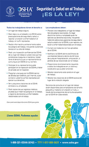 A5a Safety and Health Protection on the Job (OSHA) – Spanish
