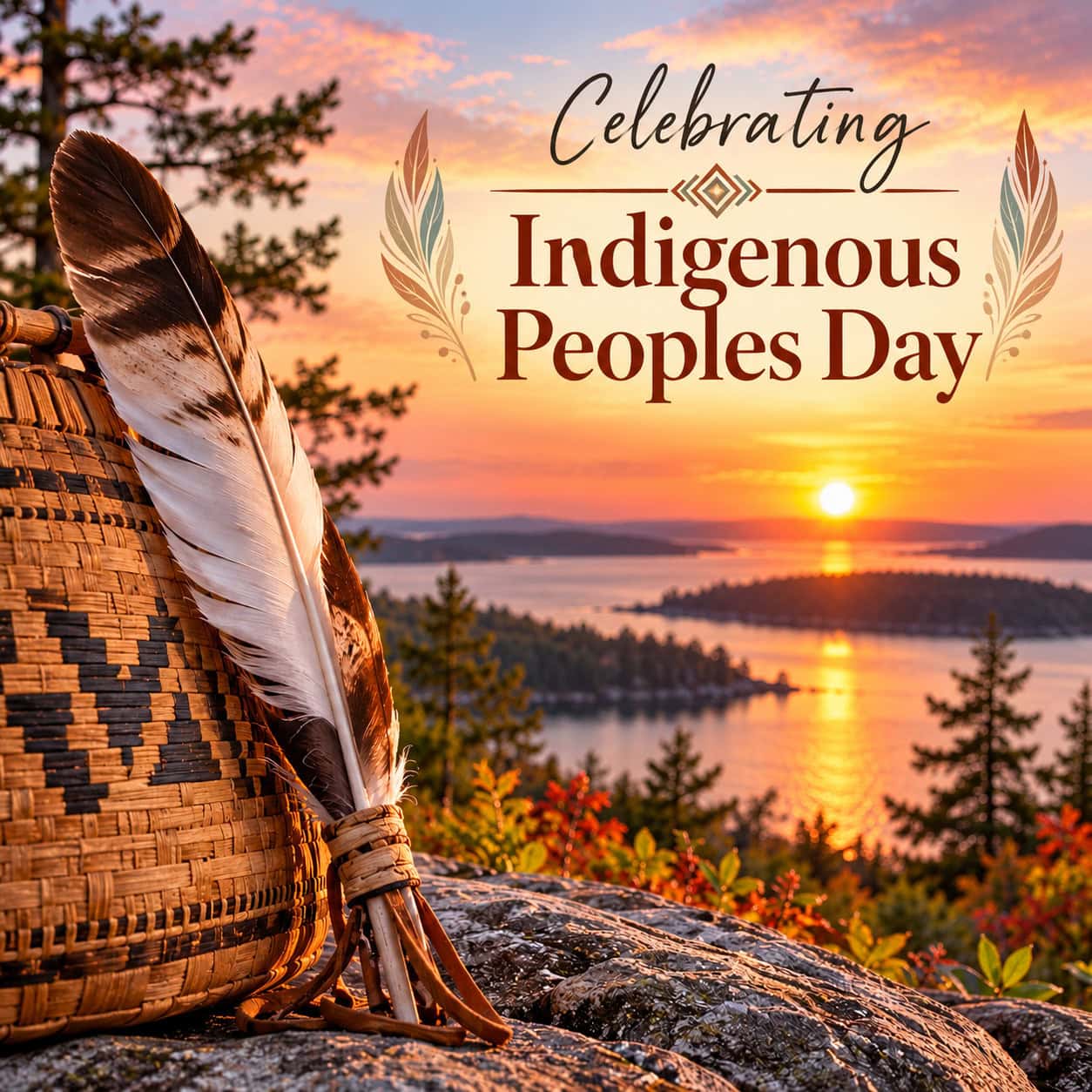 Celebrating Indigenous Peoples Day at Sunset Celebrating Indigenous Peoples Day