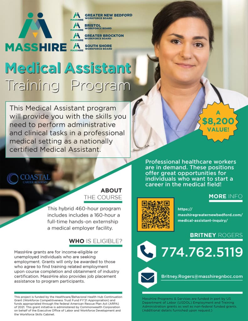 Medical Assistant Training Inquiry MassHire Greater New Bedford Workforce Development Board