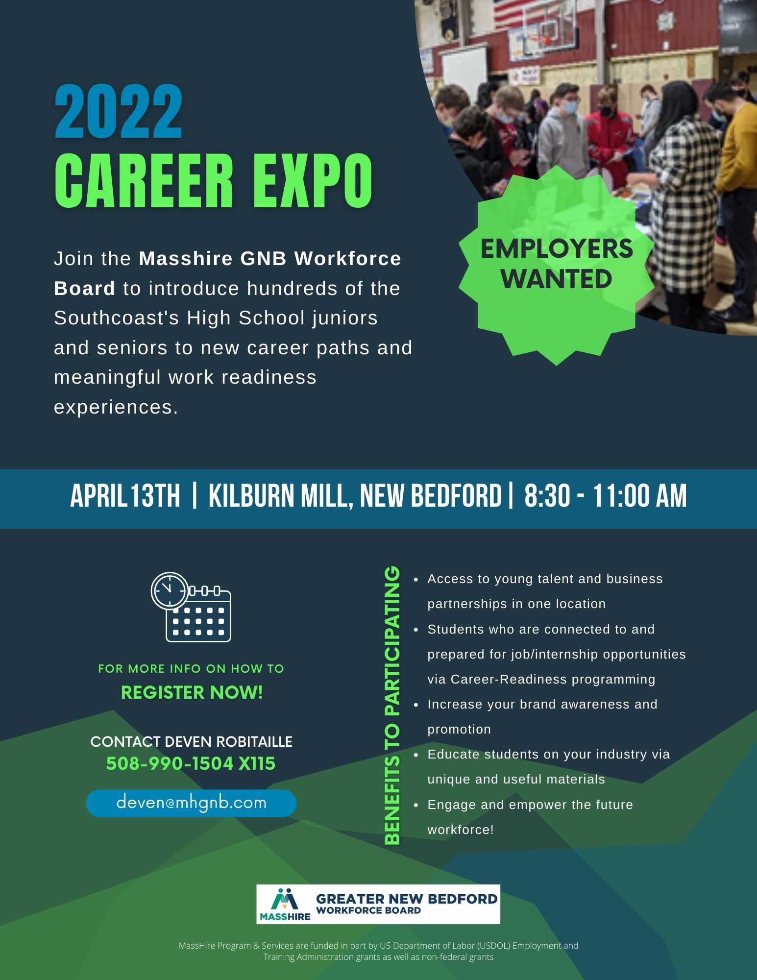 Youth Career Expo MassHire Greater New Bedford Workforce Development Board