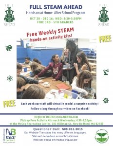 FULL STEAM AHEAD Hands on at Home After School Program