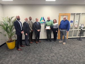 Photos of State 2025 Jobs for Veterans State Grant (JVSG) “Silver” Award presentation for MassHire Department of Career Services