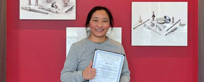 Mai Lee graduate of the CNC Operator Milling and Turning Apprenticeship from the Division of Apprentice Standards