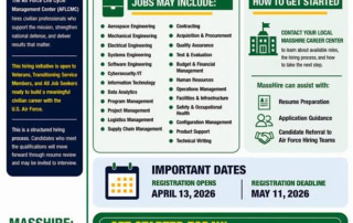 Hanscom AFB Hiring Initiative flyer