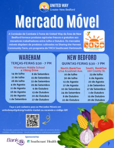 United Way Mobile Market flyer in Portuguese