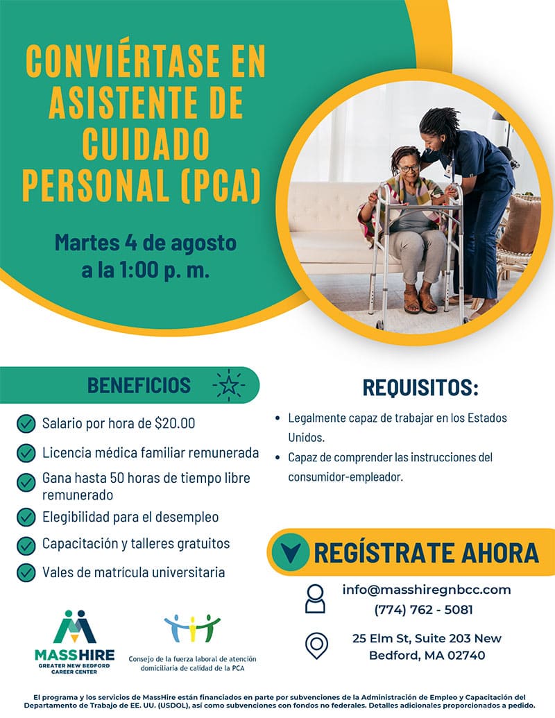 PCA Flyer in Spanish