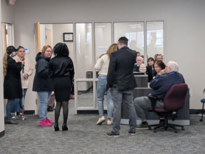 Photo from the MBTA / Keolis Job Fair, March 14, 2025