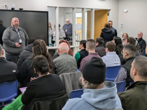 Photo from the MBTA / Keolis Job Fair, March 14, 2025