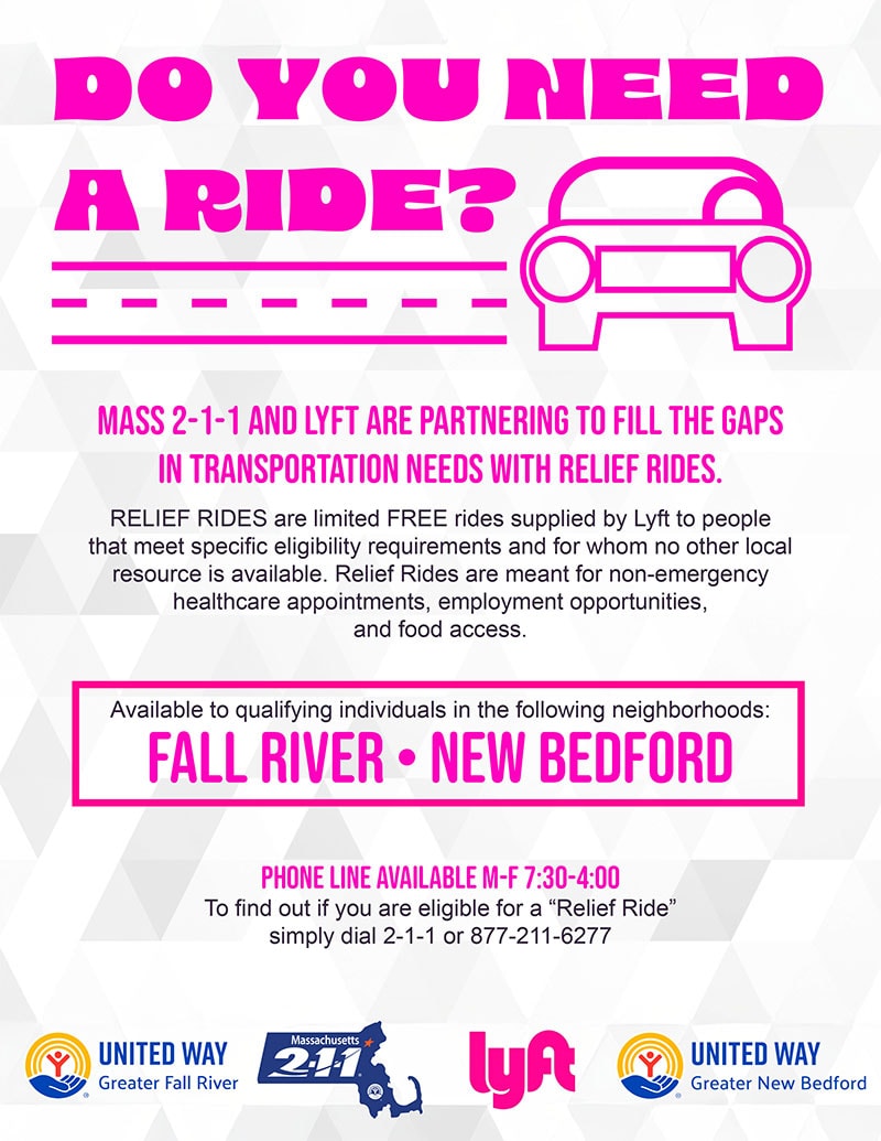 Relief Ride flyer