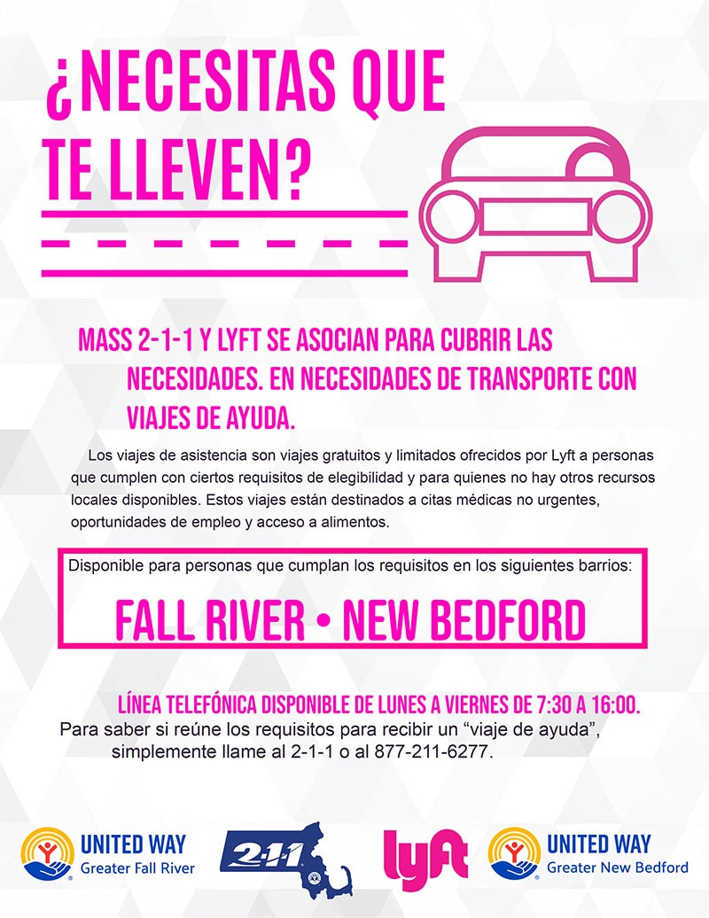 Folleto de RELIEF RIDES en español