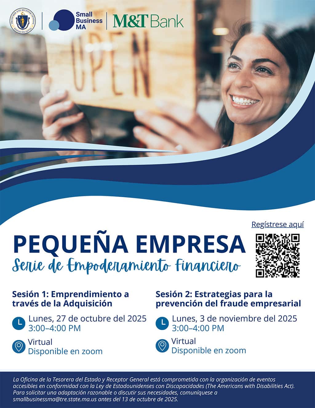 Event Flyer Small Business Empowerment Series in Spanish
