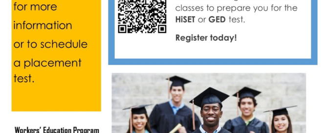 UMass Dartmouth Workers Education Program flyer