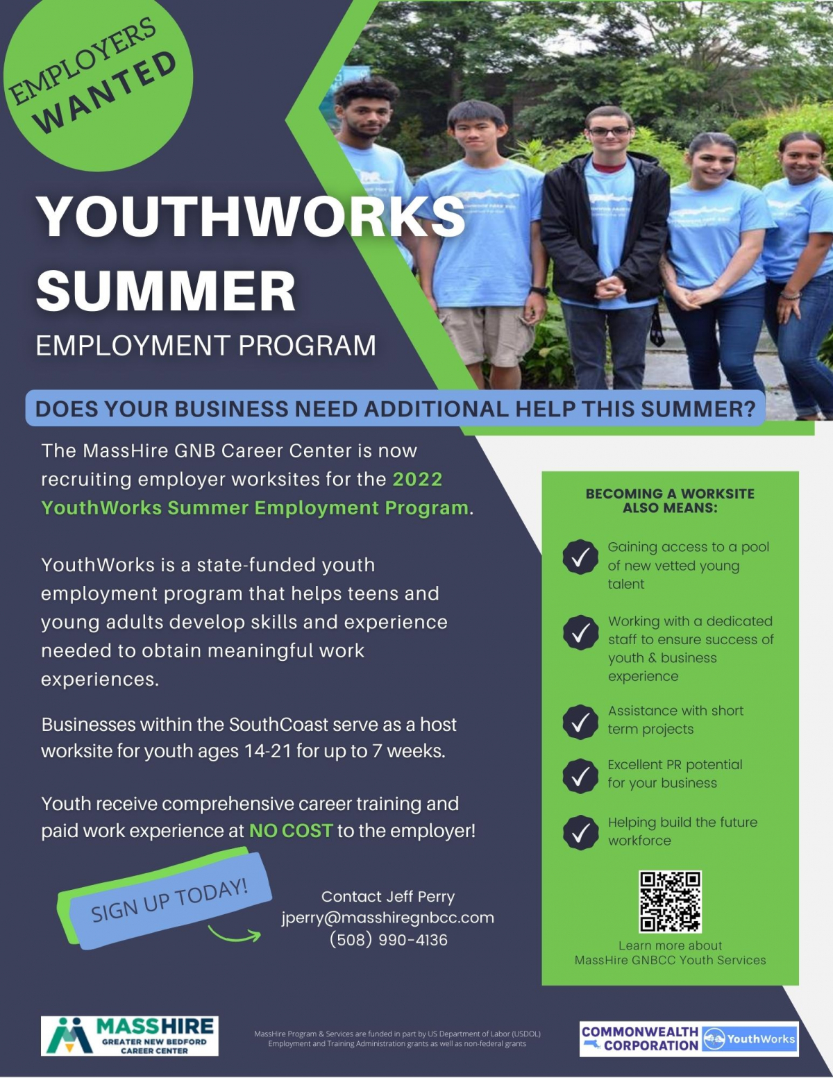 2022 Youthworks Summer Employment Program MassHire Greater New