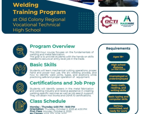 Welding Training Program at Old Colony Regional Vocational Technical High School