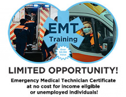 Earn your Emergency Medical Technician Certificate at no cost!