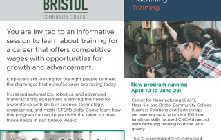 Info Session | Computer Numerically Controlled/Advanced Machining Training