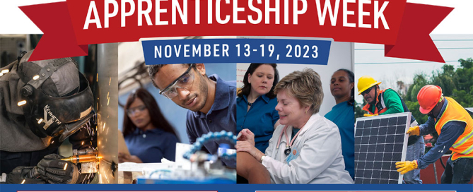 Annual National Apprenticeship Week is November 13-19, 2023!